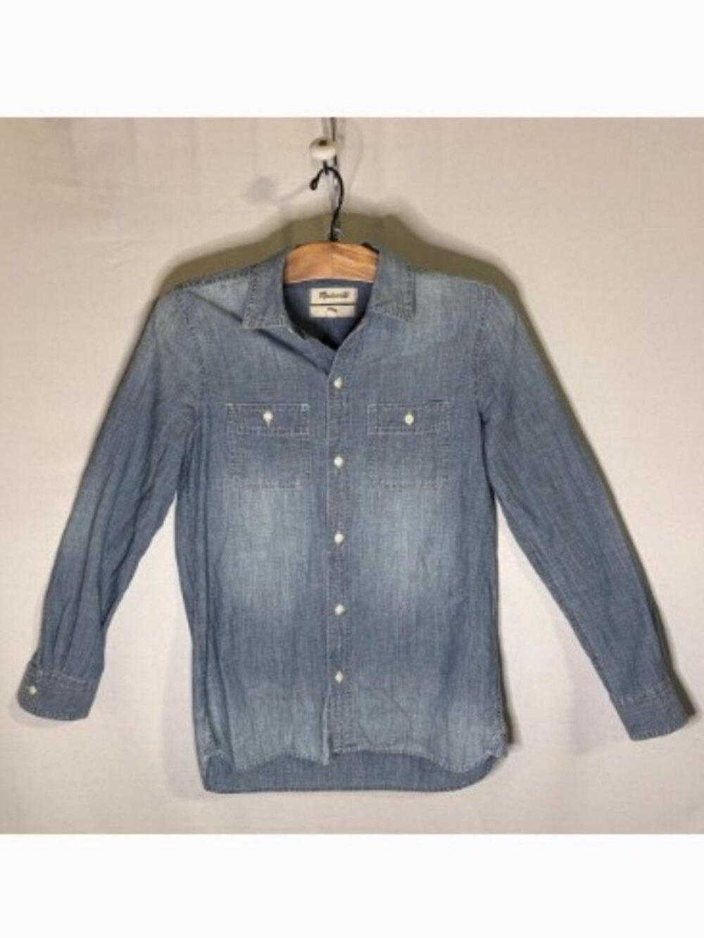 Madewell Chambray Blue Denim Button Down Shirt Women's Size XXS